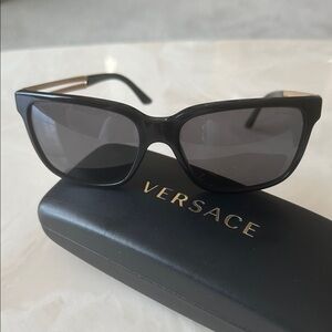 Versace Black and Gold Sunglasses
